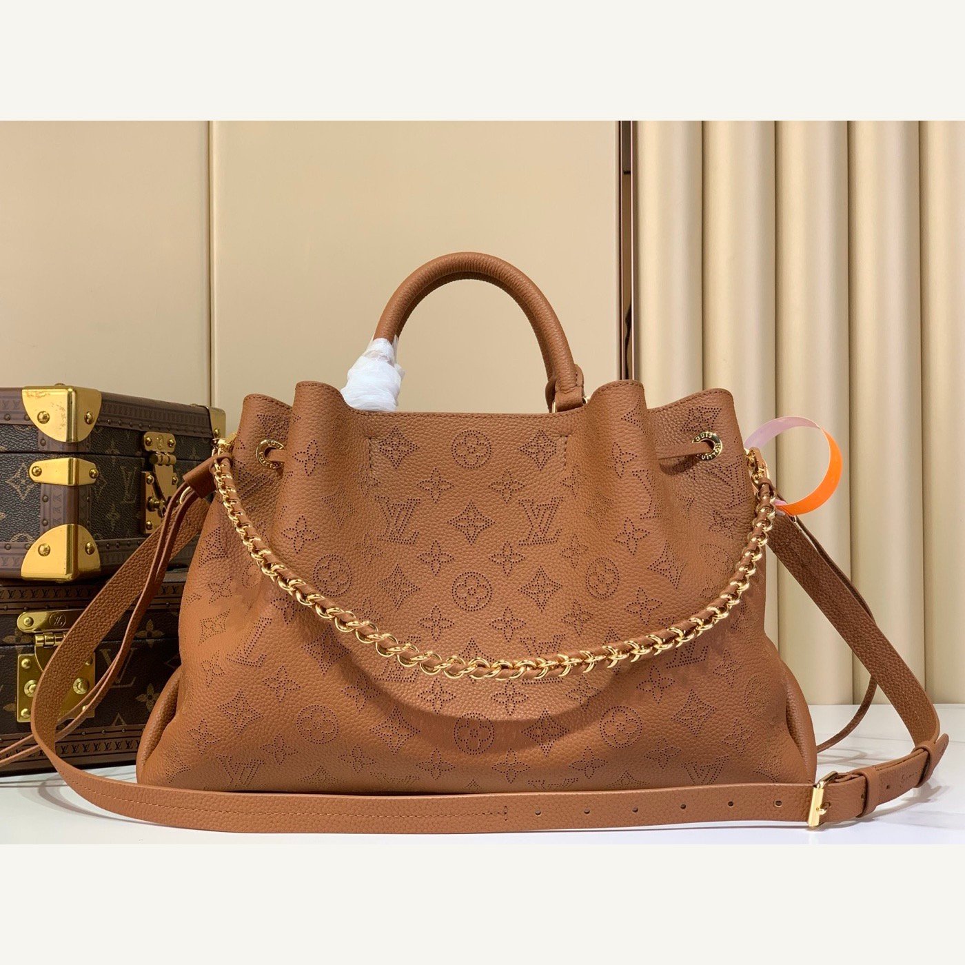 Brown Perforated Soft Tote Bag Style Reference - 87factory Lookbook