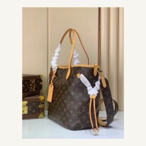 Inside Out Medium Tote Bag angle view with inside out structure and flexible carry options on neutral thumbnail background