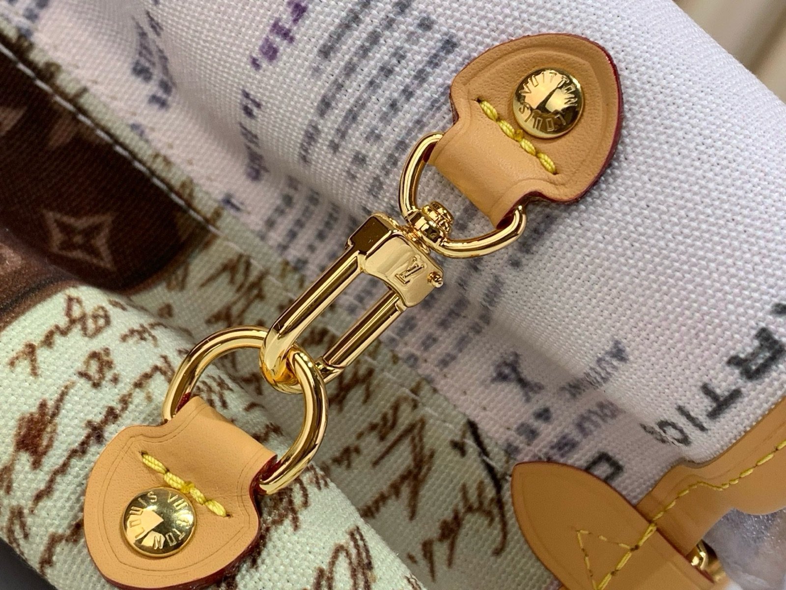 Inside Out Medium Tote Bag hardware detail view with inside out structure and flexible carry options