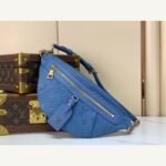 Mist Blue Belt Bag full front view on neutral thumbnail background